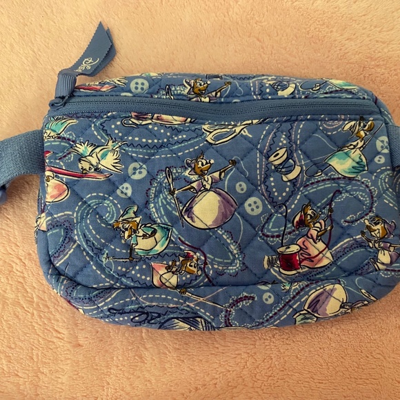 Vera Bradley Blue Quilted Pouch with Cartoon Print - Picture 2 of 3